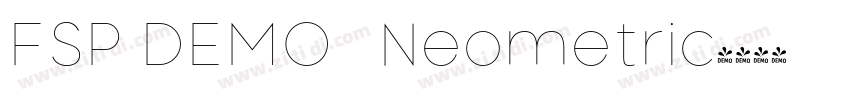 FSP DEMO   Neometric字体转换